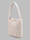 Біла текстильна сумка шопер з перешитого матеріалу | 6876010 | фото 5
