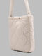Біла текстильна сумка шопер з перешитого матеріалу | 6876010 | фото 8
