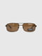 Сонцезахисні окулярі в коричневій оправі | 6876011 | фото 3