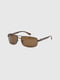 Сонцезахисні окулярі в коричневій оправі | 6876011 | фото 4