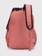Текстильний рюкзак коралового кольору з іграшкою | 6876028 | фото 4