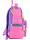 Рюкзак шкільний рожевий з принтом і накладною кишенею | 6876034 | фото 3