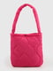 Рожева текстильна сумка | 6876039 | фото 3