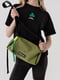 Текстильна зелена сумка | 6876059 | фото 3