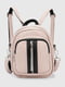 Рожевий рюкзак з екошкіри | 6876077 | фото 2