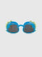 Сонцезахисні окулярі в жовто-синій оправі  | 6876082 | фото 3