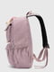 Рюкзак текстильний темно-пудрового кольору з іграшкою | 6876100 | фото 3