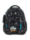 Рюкзак шкільний різнокольоровий з принтом і накладною кишенею | 6876105 | фото 2
