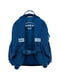 Синій рюкзак з принтом і кишенями сіткою | 6876112 | фото 3
