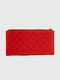 Червоний гаманець з написом, прострочений ромбами | 6876126 | фото 2