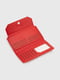 Червоний гаманець з написом, прострочений ромбами | 6876126 | фото 6