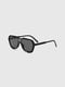 Сонцезахисні окулярі в чорній оправі  | 6876155 | фото 4