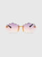 Сонцезахисні окулярі в оправі бузкового кольору | 6876226 | фото 3