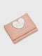 Рожевий гаманець  з квітковою аплікацією “Серце” | 6876235 | фото 4