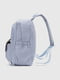 Блакитний текстильний рюкзак з накладною кишенею | 6876245 | фото 3