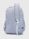 Блакитний текстильний рюкзак з накладною кишенею | 6876245 | фото 4