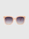 Сонцезахисні окулярі в оправі пудрового кольору | 6876260 | фото 3
