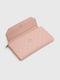 Рожевий гаманець з написом, прострочений ромбами | 6876298 | фото 5