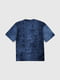 Темно-синя бавовняна футболка з принтом | 6876361 | фото 10