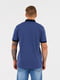 Синя футболка-поло в горошок | 6876384 | фото 5