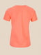 Бавовняна футболка персикового кольору з принтом | 6876414 | фото 8