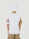 Біла бавовняна футболка з принтом | 6876416 | фото 5