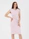 Сукня-футляр до короткого рукава світло-рожевого кольору | 6876457 | фото 2