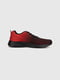 Червоно-чорні текстильні кросівки | 6876556 | фото 2