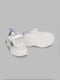 Комбіновані білі  кросівки з написом | 6876579 | фото 5