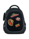 Рюкзак шкільний чорний з боковими кишенями сіткою | 6876596 | фото 2