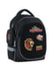 Рюкзак шкільний чорний з боковими кишенями сіткою | 6876596