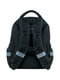 Рюкзак шкільний чорний з боковими кишенями сіткою | 6876596 | фото 4