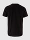 Чорна бавовняна футболка з принтом | 6876598 | фото 4