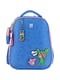 Блакитний каркасний рюкзак з кишенями сіткою | 6876642 | фото 4