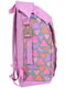 Рюкзак рожевий з принтом і просторим відділенням | 6876685 | фото 3