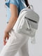 Білий рюкзак з екошкіри | 6876692 | фото 3
