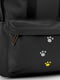 Чорний текстильний рюкзак з накладною кишенею | 6876712 | фото 7