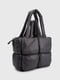 Сіра сумка шопер з текстилю | 6876725 | фото 4