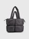 Сіра сумка шопер з текстилю | 6876725 | фото 5