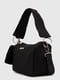 Чорна текстильна сумка через плече | 6876728 | фото 2
