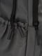 Темно-сірий текстильний рюкзак | 6876742 | фото 6