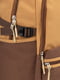 Коричневий рюкзак з накладною кишенею | 6876756 | фото 7