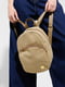 Рюкзак пісочного кольору з накладною кишенею | 6876783 | фото 4
