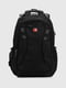 Чорний текстильний рюкзак | 6876787 | фото 2