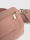 Рожева текстильна сумка через плече | 6876806 | фото 5