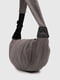 Сіра текстильна сумка через плече | 6876858 | фото 4