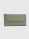 Світло-зелений гаманець з написом, прострочений ромбами | 6876876
