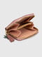 Рожевий гаманець  в принт на блискавці  з брелком | 6876883 | фото 4