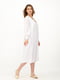 Біла сукня А-силуету з V-подібним вирізом | 6116371 | фото 3