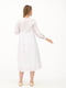 Біла сукня А-силуету з V-подібним вирізом | 6116371 | фото 4